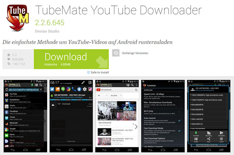 tubemate app for android 2.3
